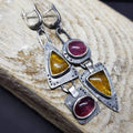 1+1 Offer: Vintage Triangular Geometric Earrings