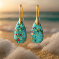 Serenea – Coral Turquoise Earrings