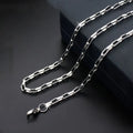Unisex Stainless Steel Box Chain Necklace