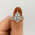Luxury Marquise Diamond Ring Set in Gold