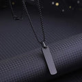 Simple Geometric Rhombus Stainless Steel Necklace