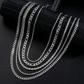 Luxurious Twisted Stainless Steel Stackable Necklace Set