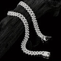 Versatile Cuban Rhinestone Necklace – Unisex Vintage Jewelry