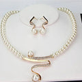 1+1 Offer: Natural Pearl Necklace + Earring Set
