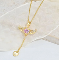 Cupid Heart Angel Wings Necklace