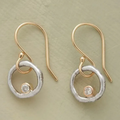 Irregular Circle Rhinestone Earrings