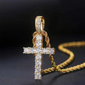 Iced Chics Hip Hop Cross Pendant Necklace