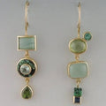1+1 Offer: Green Vintage Earrings
