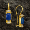 1+1 Offer: Vintage Earrings in Blue and Gold