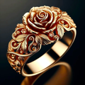 Golden Flower Ring