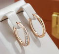 1+1 Offer: Luxurious golden hoop earrings