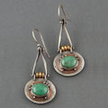 1+1 Offer: Earrings with turquoise stone