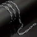 Men's Stainless Steel Rectangular Cross Necklace