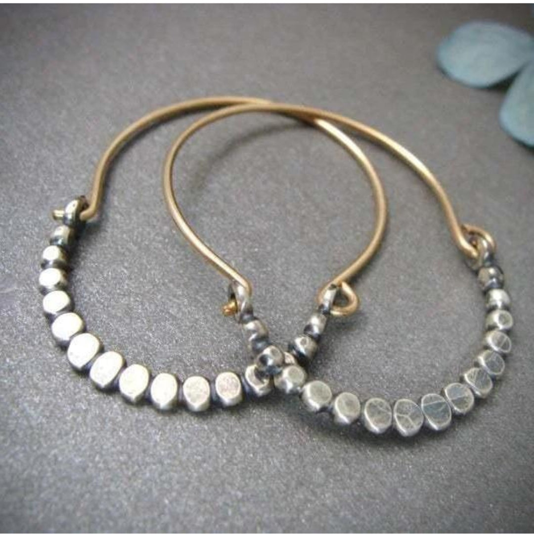 1+1 Offer: Boho cubic silver earrings