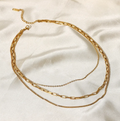 Stainless Steel Three-Layer Necklace